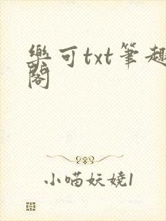 乐可txt笔趣阁