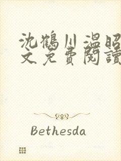 沈鹤川温昭宁全文免费阅读笔趣阁