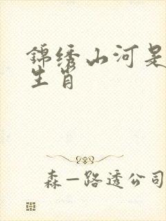 锦绣山河是什么生肖