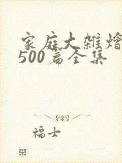 家庭大杂烩小说500篇全集