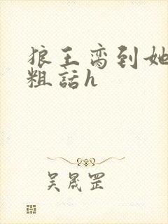 狼王脔到她乖h粗话h封面