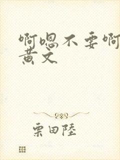 啊嗯不要啊h文黄文封面