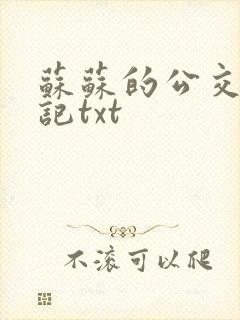 苏苏的公交车日记txt