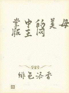 掌中的美母第一版主网