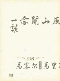 一念关山原著小说