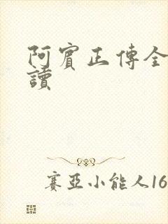 阿宾正传全文阅读