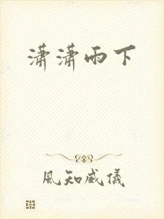 潇潇雨下封面