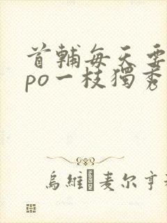 首辅每天要不够po一枝独秀全文