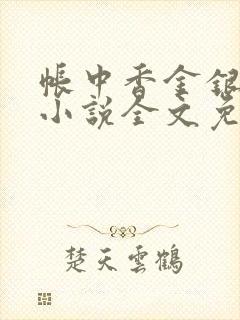 帐中香金银花露小说全文免费阅读封面