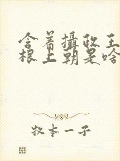 含着摄政王的紫根上朝是啥小说