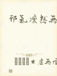 邪气凛然无弹窗