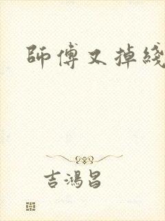 师傅又掉线了封面