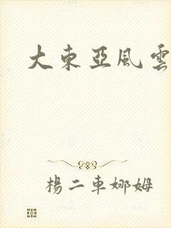 大东亚风云封面