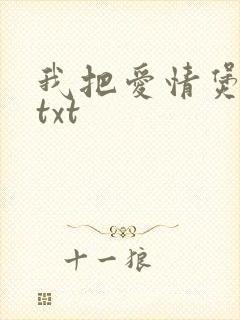 我把爱情煲成汤txt封面