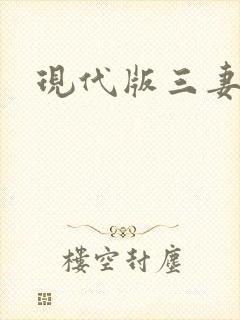 现代版三妻四妾