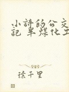 小诗的公交车日记 半煤化工