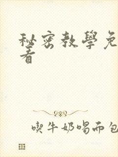 秘密教学免费观看封面