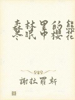 森林里的熊先生冬眠中樱花动漫