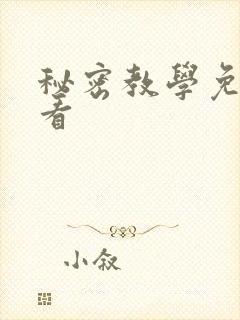 秘密教学免费观看封面