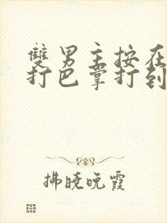 双男主按在怀里打巴掌打到哭