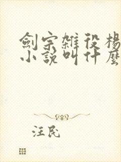 剑宗杂役杨叶的小说叫什么