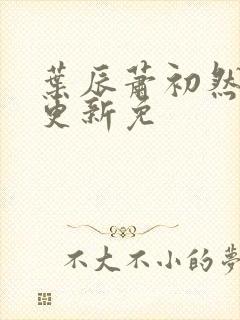 叶辰萧初然最新更新免