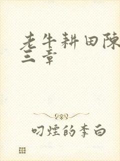 老牛耕田陈雪第三章