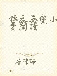 锦衣无双小说免费阅读