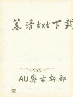 篡清txt下载