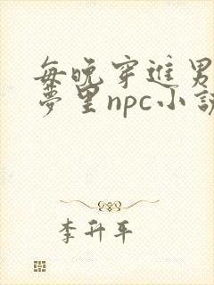 每晚穿进男神的梦里npc小说
