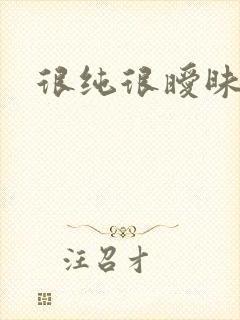 很纯很暧昧小说封面