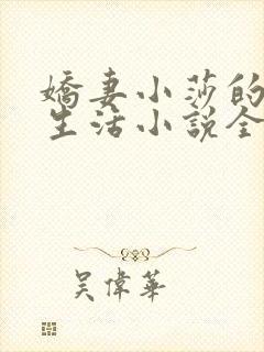 娇妻小莎的幸福生活小说全文阅读