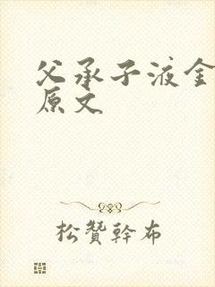 父承子液金银花原文封面