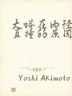 大蟒在内径横冲直撞的原因