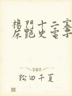 杨门十二寡妇肉床艳史电子书封面