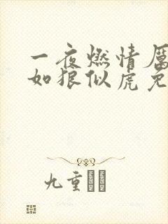 一夜燃情厉先生如狼似虎免费阅读