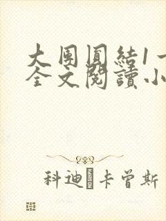 大团圆结1一6全文阅读小说于兜兜