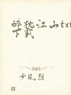 醉枕江山txt下载