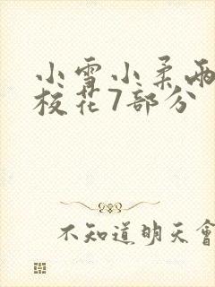 小雪小柔两个大校花7部分