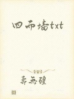 四面墙txt封面