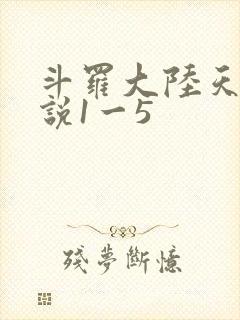 斗罗大陆天狂传说1一5封面