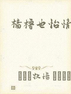 樯橹也怡情封面