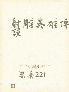 射雕英雄传 小说