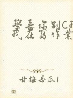学长你别C我了我在写作业