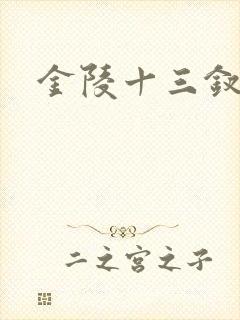 金陵十三钗原著封面