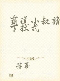 霸道小叔请轻撩下拉式