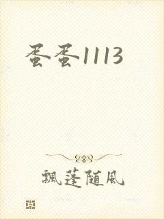 蛋蛋1113封面