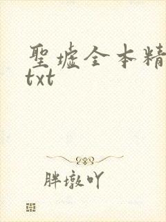 圣墟全本精校版txt封面