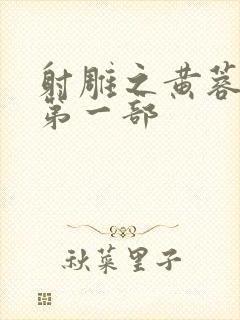 射雕之黄蓉新传第一部