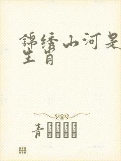 锦绣山河是什么生肖